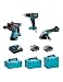 Produktbild Makita Kit MSM3T2BL3 18V (DHR243 + Dga504 + DHP480 + 2 x 5,0Ah + DC18RC + Makpac 2 + Makpac 3 + Makpac 4)"Brushless"