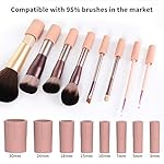 Senbowe Upgraded Makeup Brush Cleaner and Dryer Machine, Electric Cosmetic Automatic Brush Spinner with 8 Size Rubber Collars, Wash and Dry in Seconds, Deep Cosmetic Brush Spinner for Brushes - Image 4