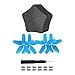 Avata Propellers Hard Case for DJI Avata FPV Drone Pro-View Fly Smart Combo 2925s Propeller Guard Prop Blades Accessories Protector Replacement 2 Pairs (Blue Tips+Case)