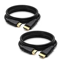 J-Tech Digital 8K HDMI 2.1 Cable 6Ft. 2 Pack | Ultra High Speed 48Gbps HDMI Cord, 4K@120Hz, 8K@60Hz, ARC & eARC, Compatible with PS5, Xbox, Apple TV, Laptop & More [JTECH-8KCAB6]