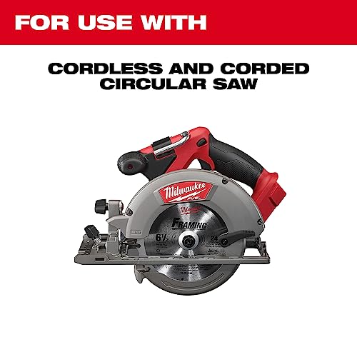 Milwaukee 6-1/2 In. Dia. X 5/8 In. Fine Finish Carbide Tipped Steel Circular Saw Blade 40 Teeth #TOP3