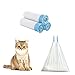 Self-cleaning Cat Litter Box Waste Bags, Drawstring Pet Litter Bags, 20