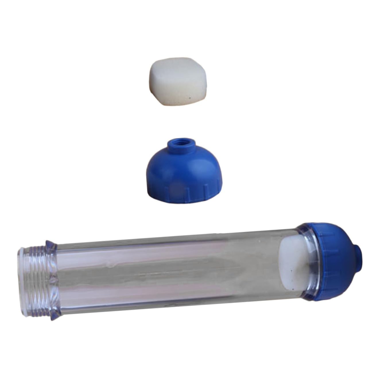 Healifty Transparent Inline Water Filter Housing Shell with Fine Mesh Sediment Screen Replacement Bottle for DIY Water Purifier Easy Installation and Observation Suitable for Household Use