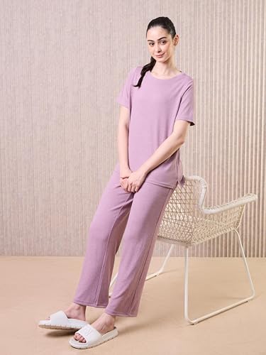 Image of TECHNOSPORT Women's Relaxed Fit Mid Rise Track Pant