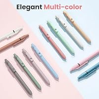Sooez 6 Pack Ballpoint Pen, Retractable Black Pen ballpoint Smooth Writing — image 3