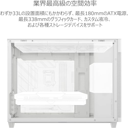 ASUS 冷却重視メッシュ製ミドルケース PRIME CASE MESH WHITE EDITION / Micto ATX / 国内正規代理店品