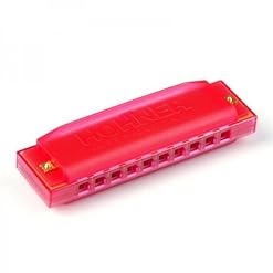 Hohner Happy Color Harp do Harmonica diatonique 10 trous Rouge - Les Beatles, Paul McCartney, John Lennon, RIngo Starr, George Harrison