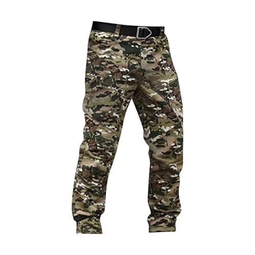 OIOLOYJM Military Cargo Pants for Men Hiking Relaxed Fit Work Waterproof Stretch Tactical Lightweight Outdoor Travel Pant