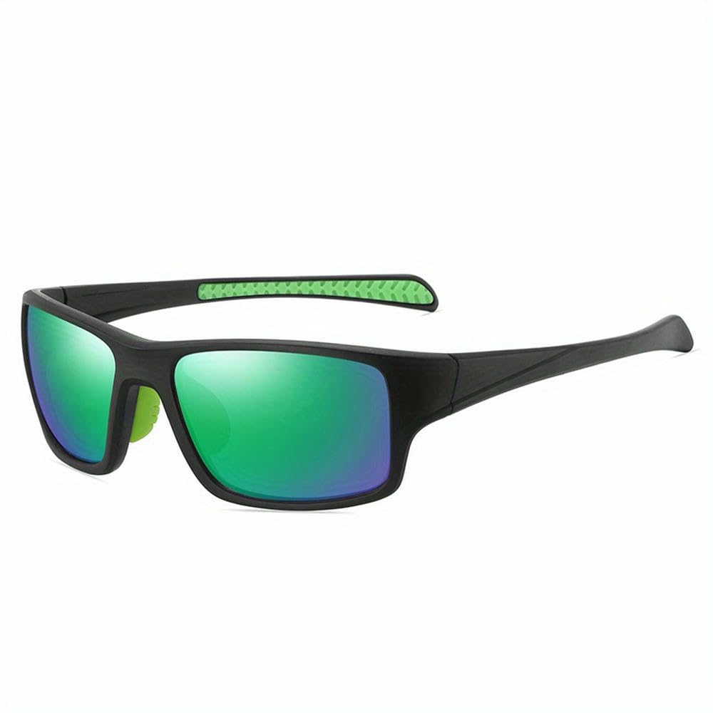 ZBDZSW Polaryzowane Okulary Sportowe, Wiatroszczelne Kwadratowe Okulary, Modne Okulary Do Jazdy Na Rowerze Na Zewnątrz