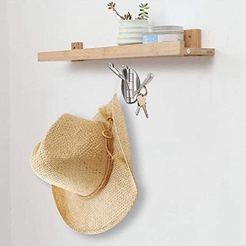 Multifunctional Hook Swivel Towel Hook Wall Mounted Towel Robe Clothes Hat Coat Foldable Arm Clothes Hanger Rack Robe Hook Heavy Duty Chrome (Chrome)