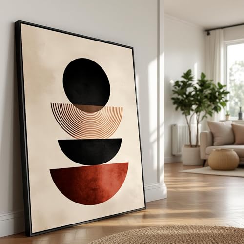 Tableau abstrait géométrique : sublimez vos murs vides sans effort