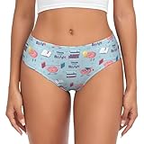 Diseño: con patrones bonitos y divertidos, esta ropa interior para mujer Brain Training ofrece un diseño suave que proporciona comodidad durante cualquier actividad o atuendo. La construcción sin costuras elimina las líneas visibles de las bragas, asegurando un aspecto suave debajo de la ropa. El refuerzo transpirable mejora tanto el estilo como la comodidad