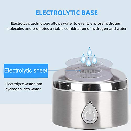 Générateur d'eau à hydrogène portable 380ml avec technologie SPE et charge USB - 8