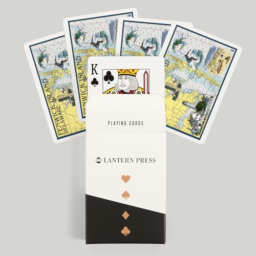 Lantern Press Fenwick Island, Delaware, Baraja de Póker 52 cartas miniatura 6