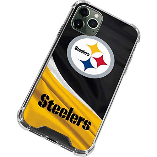 Skinit Clear Phone Case Compatible with iPhone 12 Pro Max - Officially Licensed NFL Pittsburgh Steelers Design