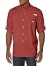 Columbia Men's Bonehead Long Sleeve Shirt, Sunset Red, Large