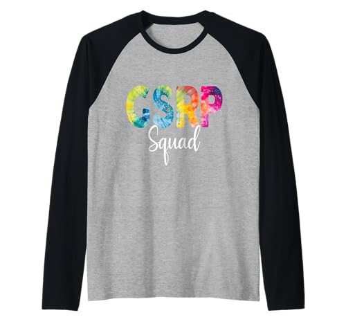 GSRP Squad Tie Dye Back to School Women Appreciation Raglan Baseball Tee