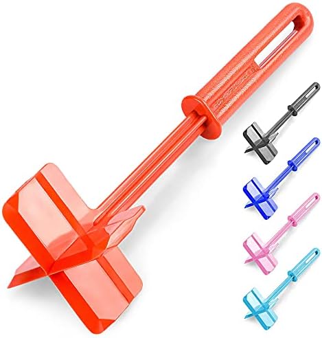 Zulay Kitchen Meat Chopper For Ground Beef And Ground Beef Smasher - Durable Hamburger Chopper, Non-Scratch Meat Masher - Versatile Ground Meat Chopper And Meat Masher Ground Beef (Red)
