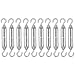 Produktbild LOLYSIC 10 Stück M6 304 Edelstahl Stahlseil Seilspanngarnitur, Spannschloss Haken und Haken, für Sonnensegel,Rankhilfe Edelstahl Seilsystem,Gartendraht,Zaunspanner,wäscheleine.