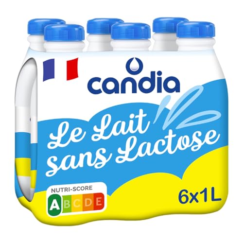 Lait Sans Lactose 1% Mg Candia Le Pack De 6 Bouteilles De - vue 2