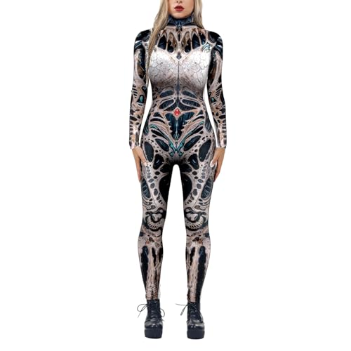 Bodysuit pour carnaval en tissu extensible effet latex moulant