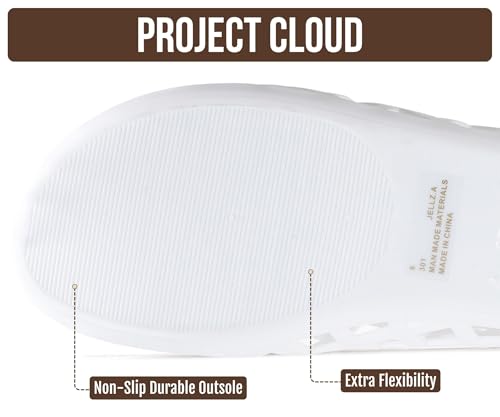 Image of Project Cloud Jelly Shoes Women - Lightweight & Water-Resistant Women's Flats Sandals - Non Slip Womens Shoes - Perfect Summer Jelly Flats for Women 2026 (Jellz)