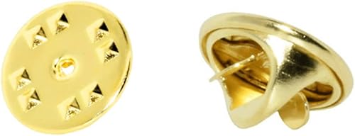 Miniatura 2 de LLTGMV Insignia de embrague de latón embragues embragues de repuesto (oro, 50 piezas)