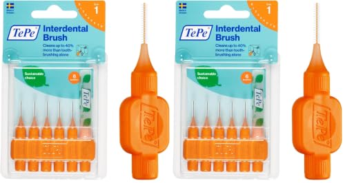 Blister 0.45 MM - Turuncu Diş Arayüz Fırçası (1 x 6 Adet) (2 paketi)