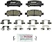 Bosch BC770 QuietCast Premium Ceramic Disc Brake Pad Set For Subaru: 2003-2006 Baja, 1998-2003 Forester, 1999-2003 Impreza, 2000-2009 Legacy, 2000-2004 Outback; Rear