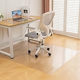 Bloomlover チェアマット エンボス加工 透明 90×120cm 厚み1.5mm 椅子 マットPVC 床保護マット 大型デスク足元マット 床傷防止 特大サイズ オフィス/食卓/フロア/畳/机下 マット (エンボス加工 1.5mm,90*120cm)