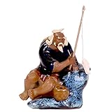 Bonsai - Figur mit Angel ca. 7 cm hoch Die Figuren sind in Handarbeit gefertigt. Deshalb können kleinere Abweichungen in der Ausführung vorkommen.