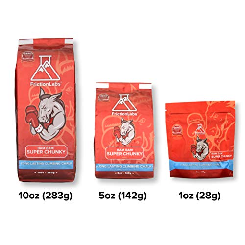 FrictionLabs El estándar de Tiza para la Escalada en Roca, Crossfit 1 Onza Super Chunky Texture - Bam Bam