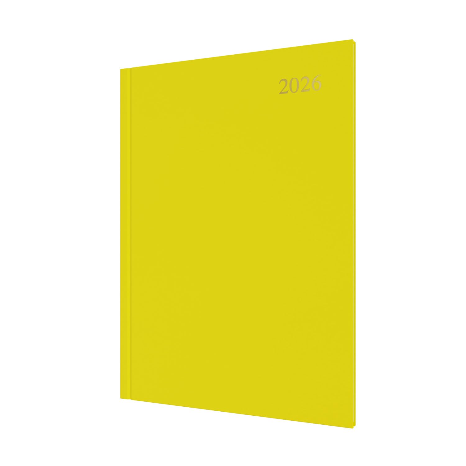 Collins - Essential - 2026 12 Month Calendar Year Planner, Week-To-View Diary, A4 Hard Cover - Yellow (ESSA43.45-26)