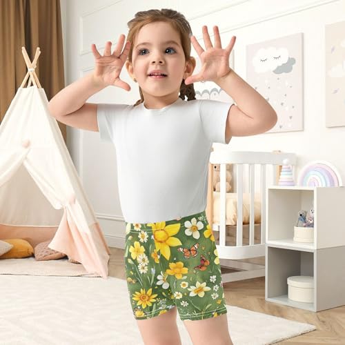 Construction Vehicles Little Girls Shorts Cotton Cartwheel Shorts Skater Pants for Vacation 4T4