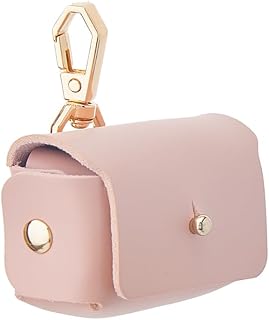 SUPERFINDINGS Pink Dog Ring Bearer Pillow Box - Leather Wedding Ring Holder for Proposal & Engagement - Supplies