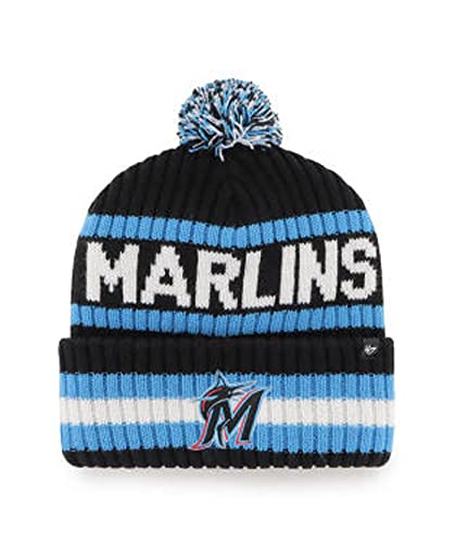 New Era Authentic NE17 Cold Weather Onfield Cuffed Knit Beanie Skully Cap Hat One Size Fit Most (Marlins 47 Bering Miami) Green