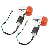 JSMANCAVE Universal Turn Signal Indicator Light Blinker Bullet Front Rear Amber lenses Fits For Hond