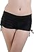 Micosuza Women's Black Shorts for Swimming Diving Beach Sunbathe Black XXL