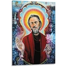 MOJDI Alan Watts Portrait Art Poster Canvas Wall Art Poster For Room Aesthetic And DecorCanvas Painting Wall Art Poster for Bedroom Living Room Decor 24x36inch60x90cm Frame-style
