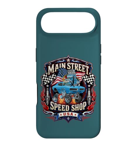 Main Street Speed Shop USA �z�b�g���b�h �}�b�X���J�[ �f�U�C�� �X�}�z�P�[�X iPhone Air �p