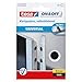Price comparison product image tesa® On & Off Hook and Loop Stick On Coins - Sticky Dots - Adhesive Dots for Attaching Light Objects - 16 mm - Pack of 8 - Black