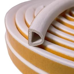 VITAM AMO Weather Stripping Seal Strip for Doors Windows 18 Feet, Self-Adhesive Backing Seals Large Gap (from 5/16 inch to 15/32 inch), Easy Cut to Size