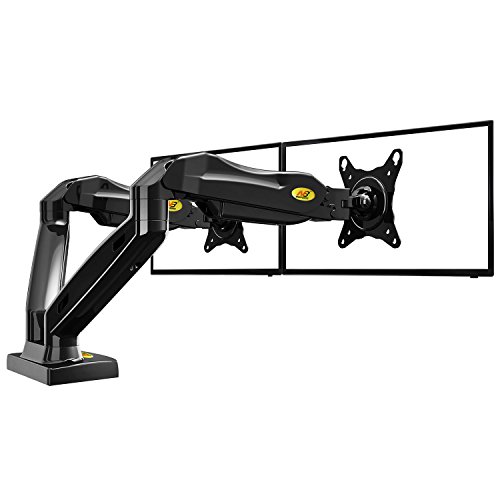 NB F160 - Supporto da scrivania con doppio braccio, braccio per due monitor 2x 43cm-69 cm / 17