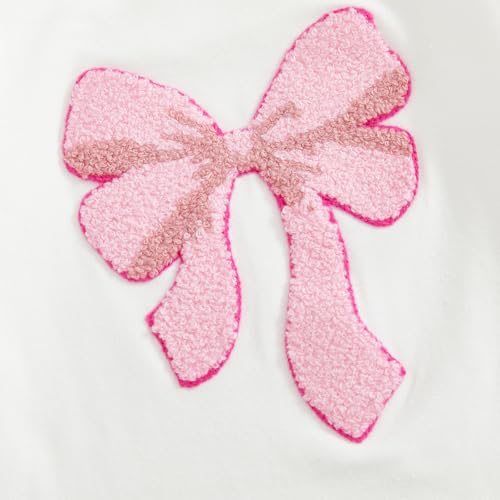 Newborn Baby Girl Fall Clothes Bow Print Ruffled Long Sleeve Romper Bodysuit Elastic Pants Set Cute Winter Outfits4