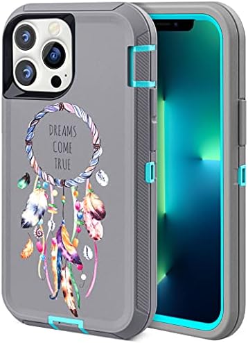 ACAGET for iPhone 13 Pro Case Dream Catcher iPhone 13 Pro Case for Women Heavy Duty Drop Protective Armor Case Shockproof Matte Rugged Cover Bumper Scratch-Proof Phone Case for iPhone 13 Pro 6.1" Girl