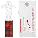 3 Pcs Elf Accessories Include Red Green Plaid Elf Sleeping Bag, White Bathrobes and Santa Letter Outfits Elf Clothes for Christmas Party Elf Doll Accessory Decorations, Doll is Not Included