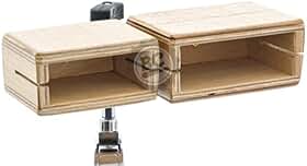 Bloco Sonoro Percubo WoodBlocks Double com kit com 2 blocos de madeira em Virola