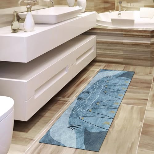 Alfombra pasillo lavable que no resbala de 80 x 280 cm 4