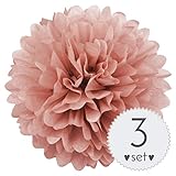3 handgefertigte Pom Poms (Pompons) mit einem Durchmesser von 30 cm