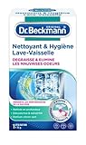 Dr. Beckmann Nettoyant & Hygiène Lave-Vaisselle | Dégraisse et élimine les mauvaises odeurs | Lingette joints incluse | 75g